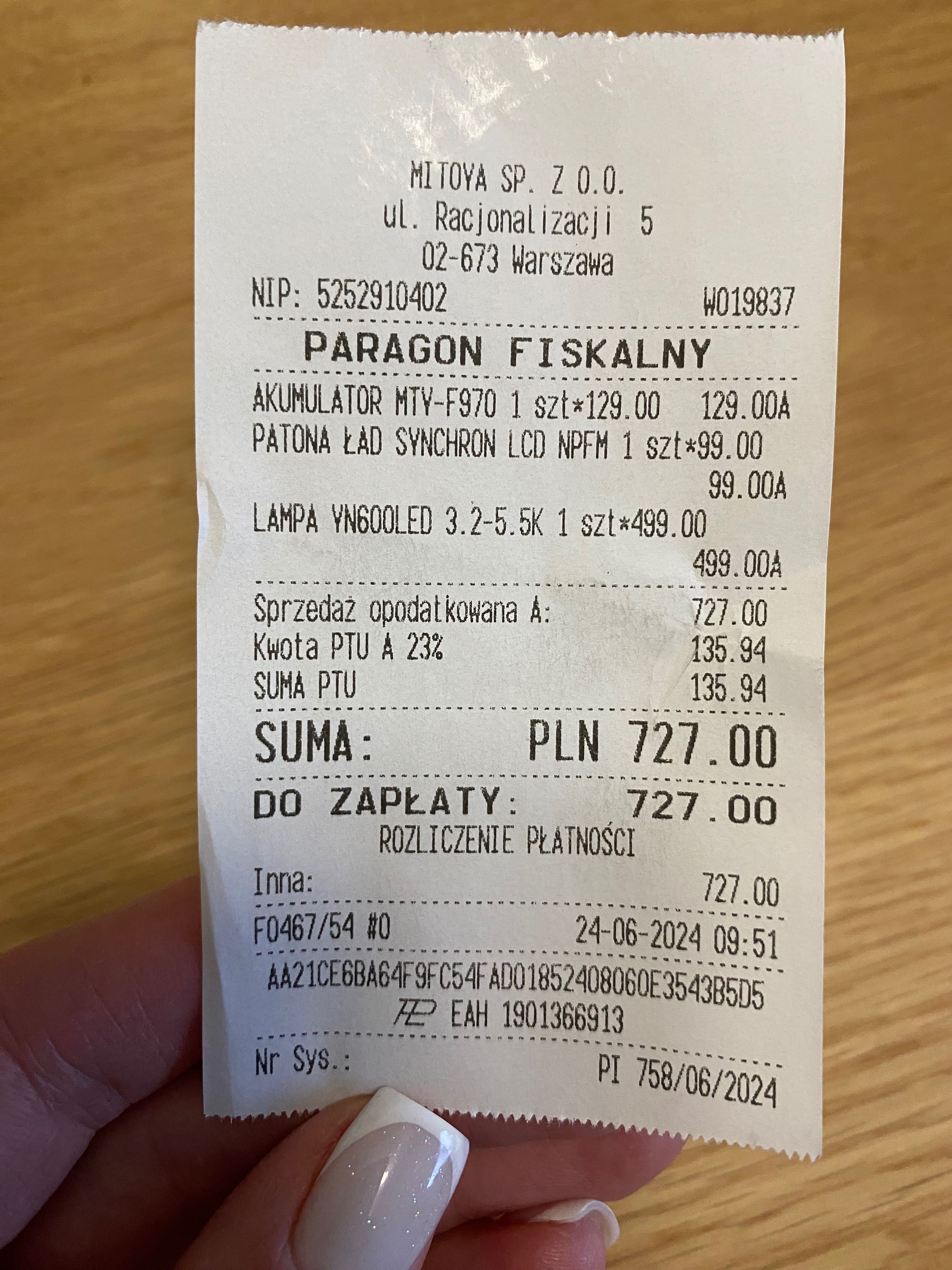Lampa yongnuo YN600L mytoya
