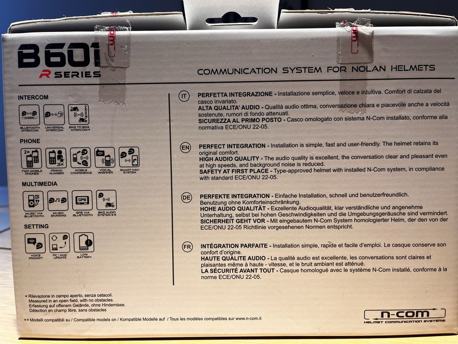 Nolan B601R system komunikcyjny do kasków
