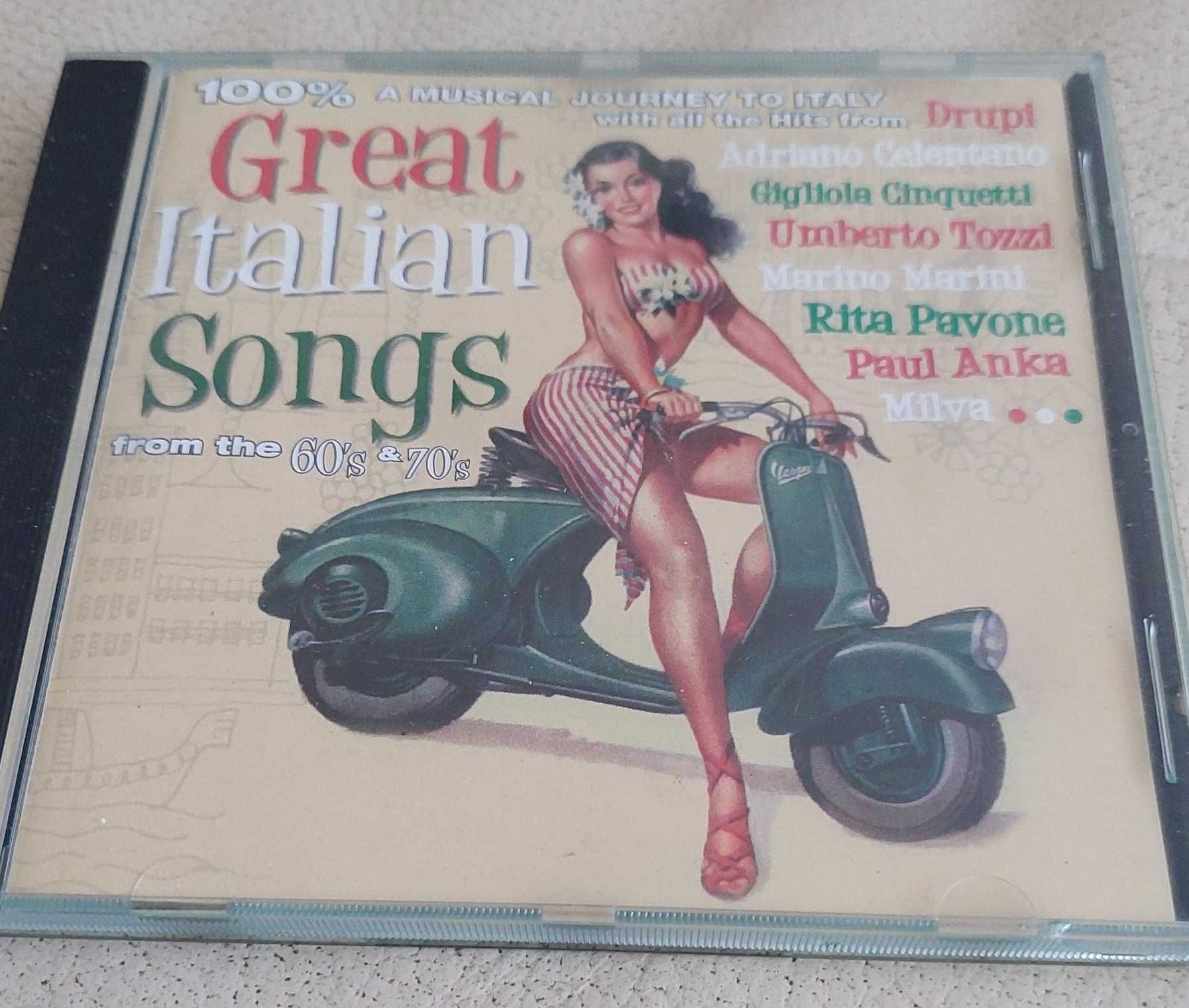 Great Italian Songs, kompilacja hitów z 60's i 70's, płyta CD