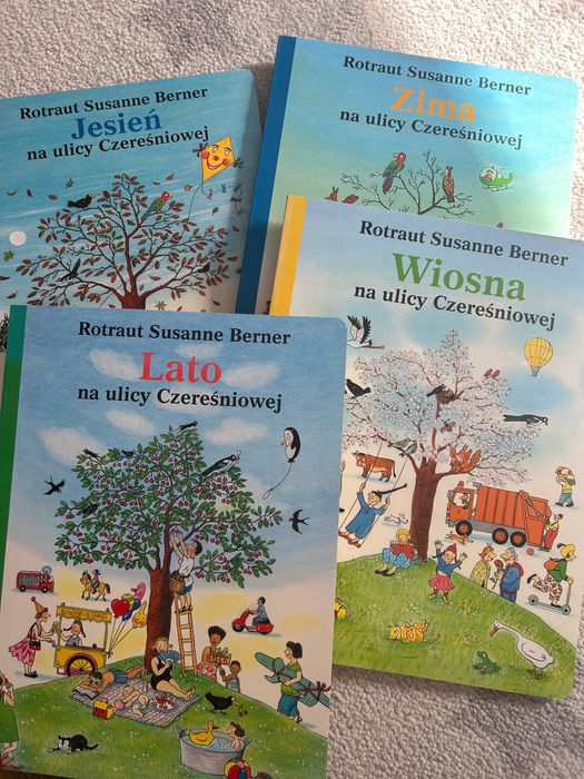 Wiosna Lato Jesień Zima na ulicy czereśniowej zestaw