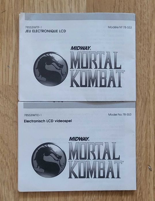 Midway Mortal Kombat - instrukcja