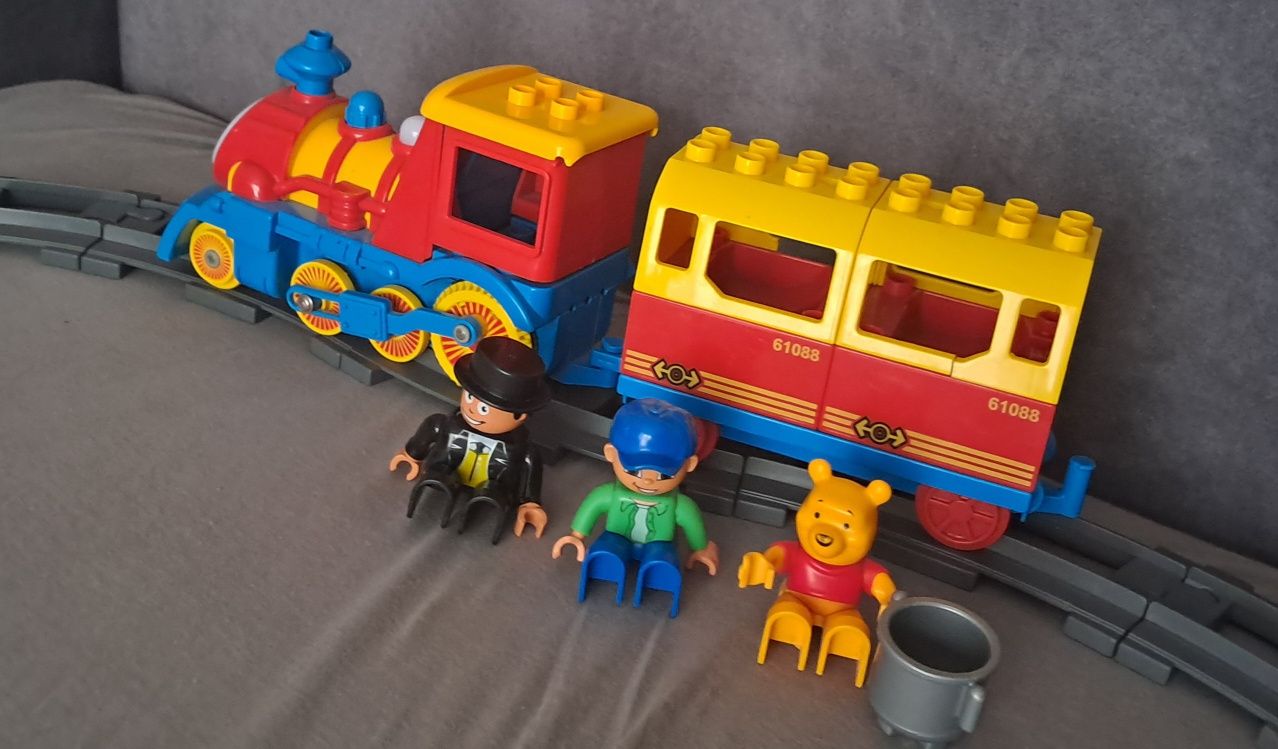 Klocki Lego Duplo Kubuś Puchatek i inne Dinozaury Pociąg elektryczny