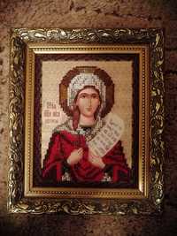 Продам икону Святой Виктории из бисера