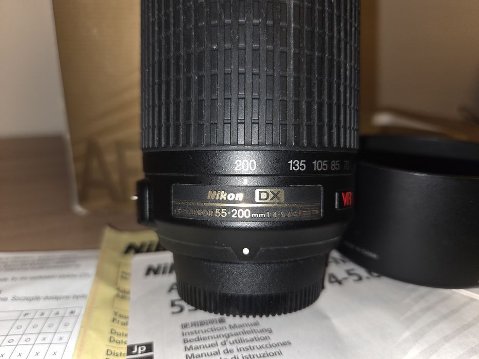Obiektyw Nikon DX 18-55 oraz DX 55-200