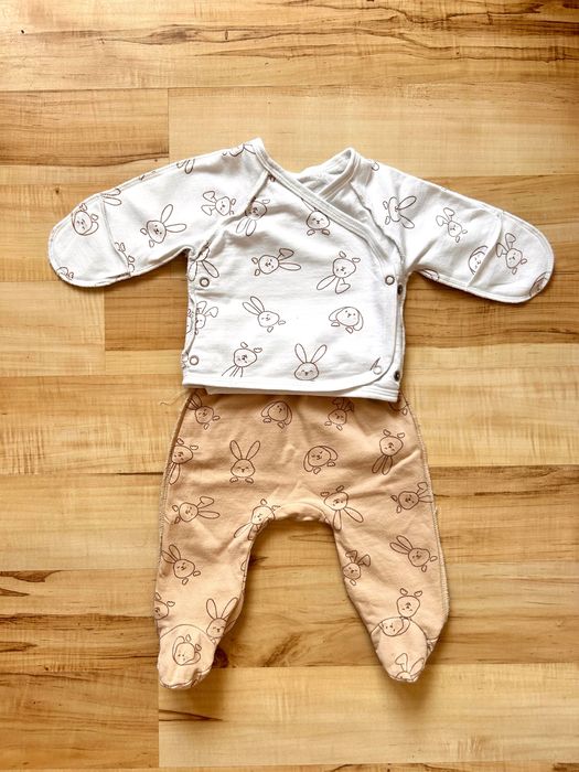 Zestaw dla noworodka kaftanik+pólśpiochy