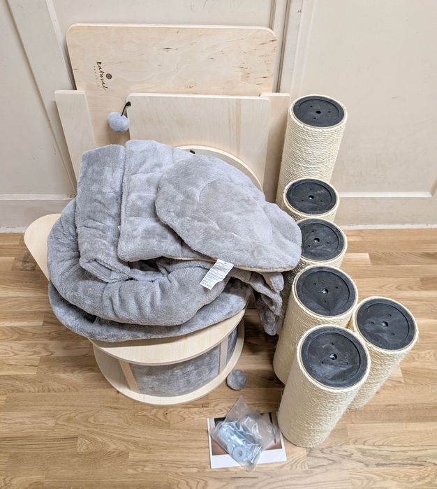 Natural Paradise Drapak dla Kota Magnolia XL Jasnoszary 175cm WIELKI U