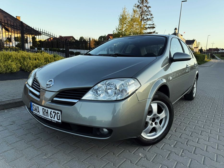 NISSAN PRIMERA 2004r 1.8 benz KLIMA/ALU/KAMERA wzorowy stan 154.000km!
