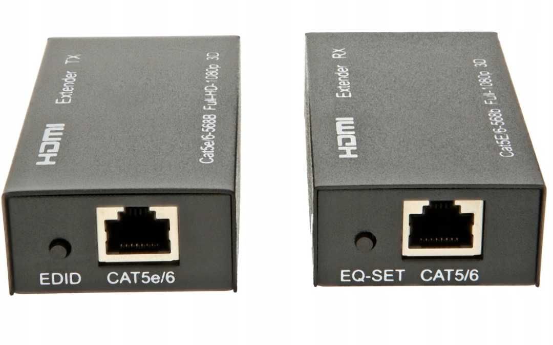EXTENDER Konwerter HDMI na RJ45 Po Skrętce LAN 60M