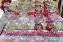 Conjunto de 28 Copos de Mesa vintage antigos