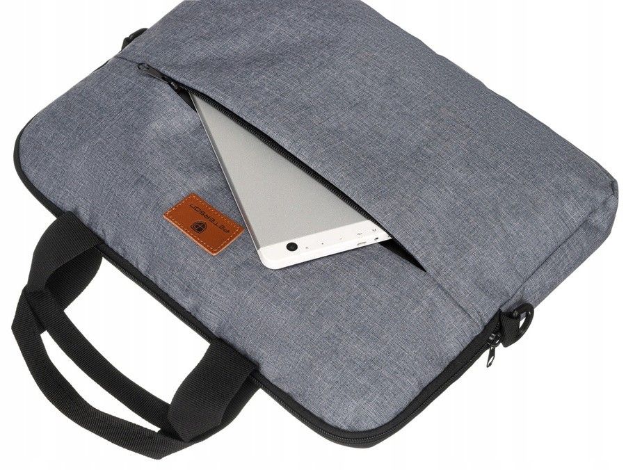 torba na laptopa z wytrzymałego poliestru - peterson