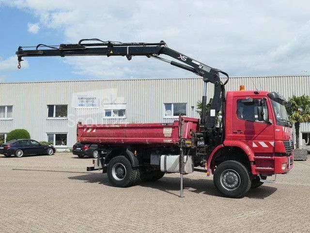 Mercedes-Benz 1828 ATEGO 4X4 KIPPER HDS HIAB  Mercedes ATEGO 18.280 Wywrotka 3-str. Meiller 4X4 HDS HIAB 122