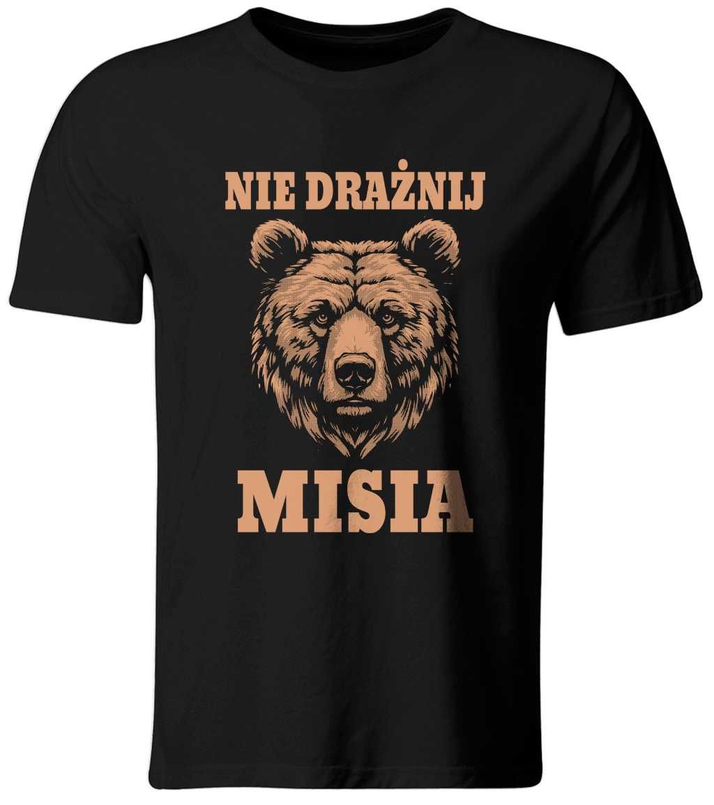 Koszulka z nadrukiem Nie Drażnij Misia, roz. XL