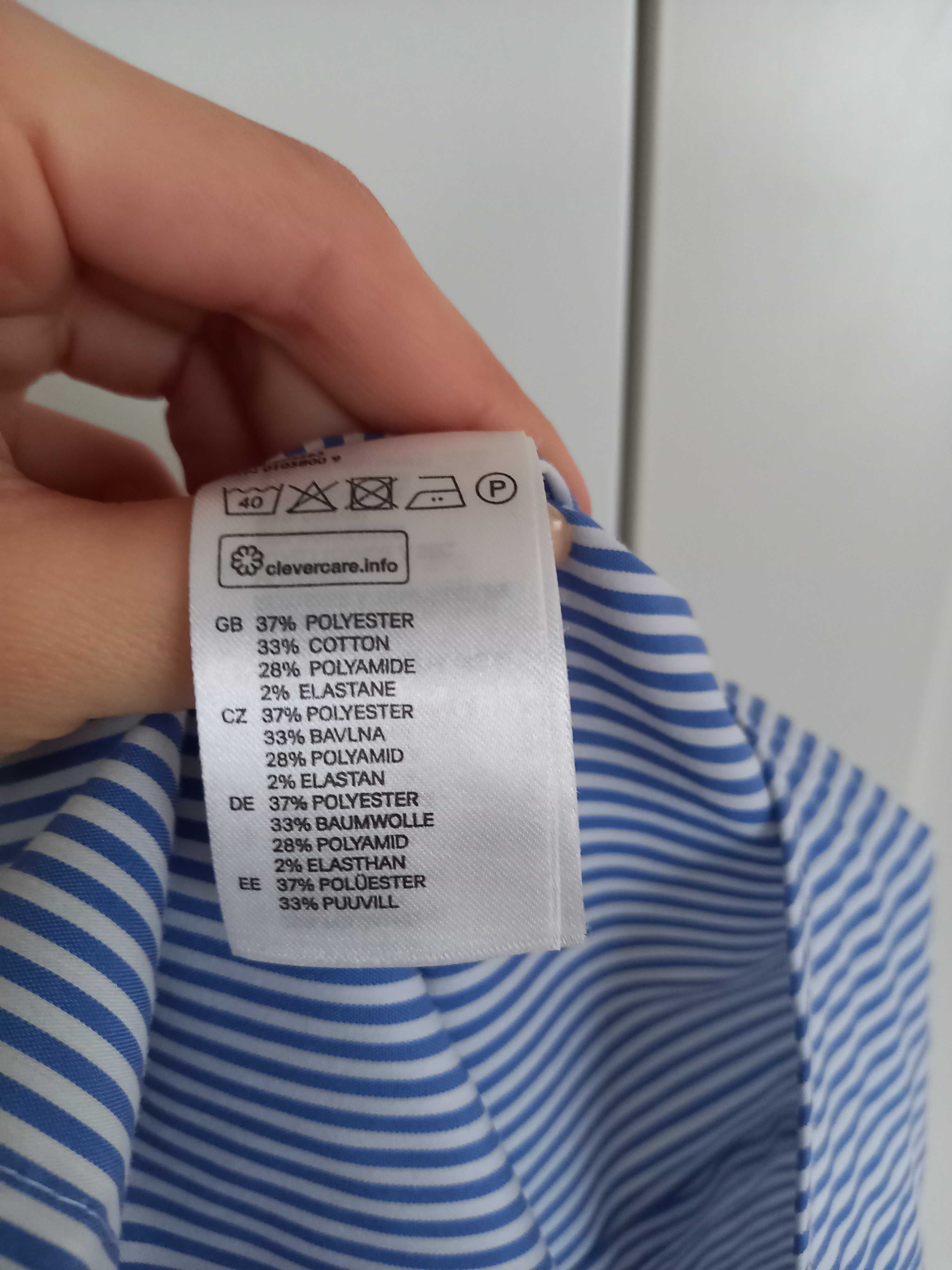 Koszula damska błękitna w paski rozmiar XS