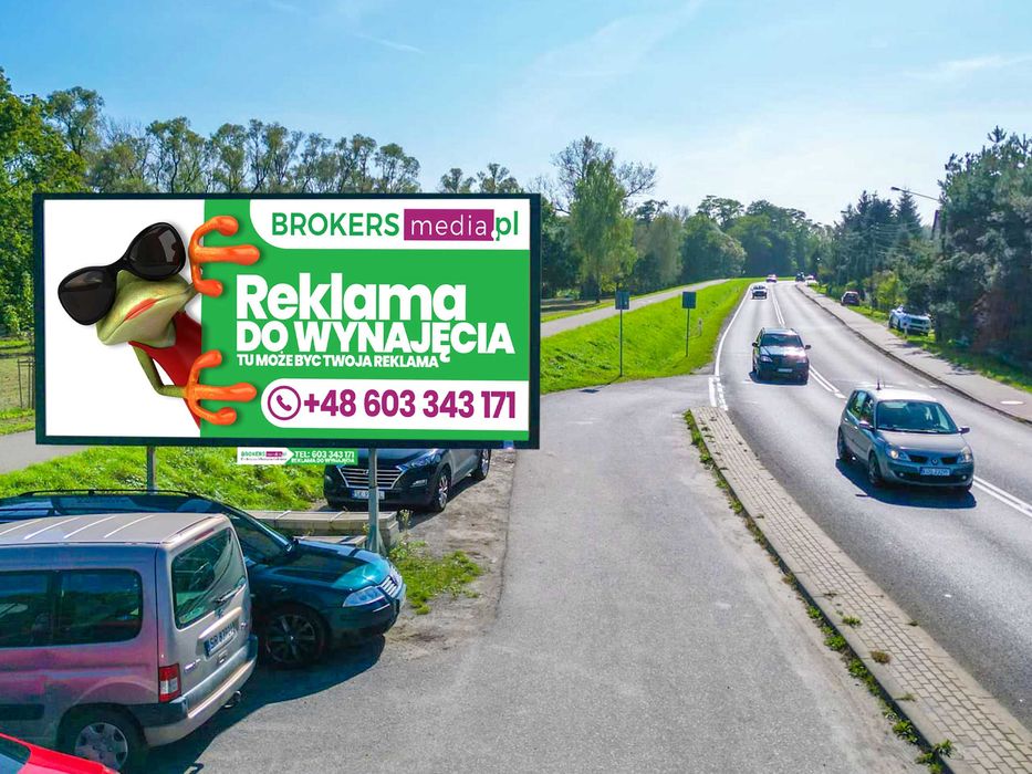 Reklama Billboard Oświęcim Centrum miasta Ul. Legionów Wydruk i montaż