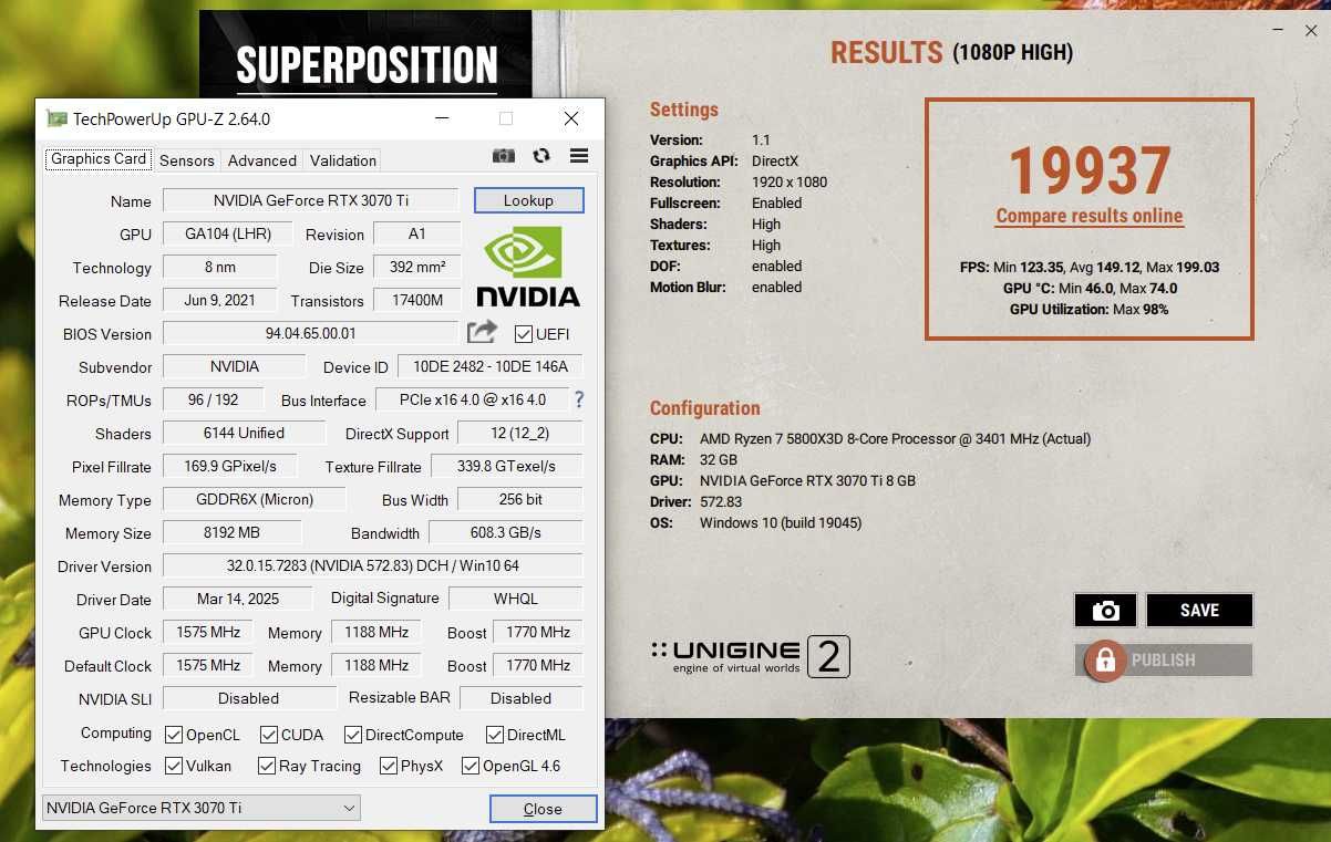 ігрова відеокарта RTX3070Ti SOYO Ace Dragon. Пломба. TRADE-IN