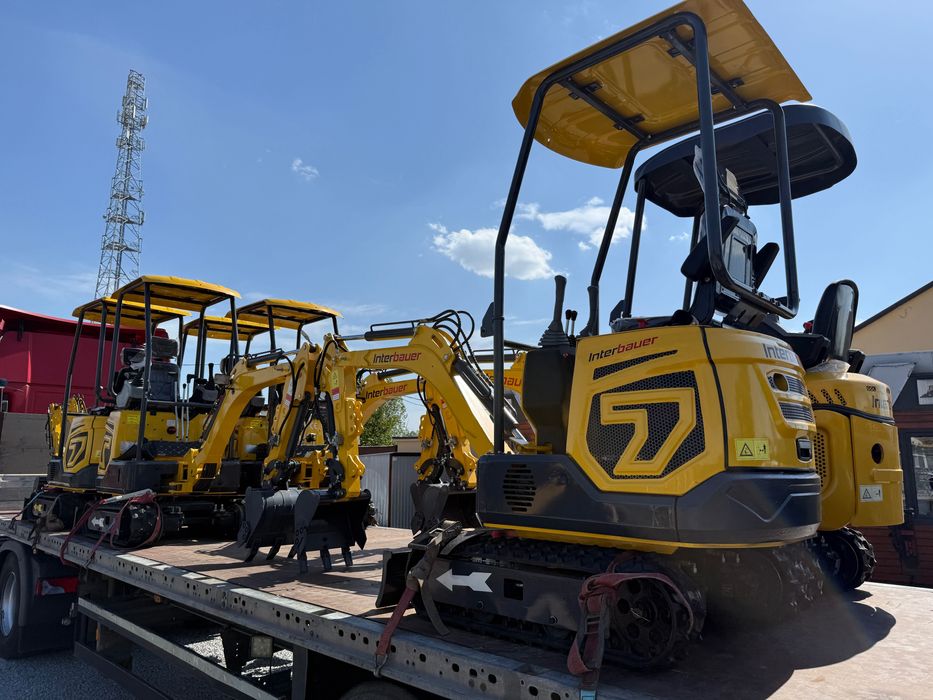 NOWA minikoparka Interbauer IB08 1100kg świeca żarowa GWARANCJA