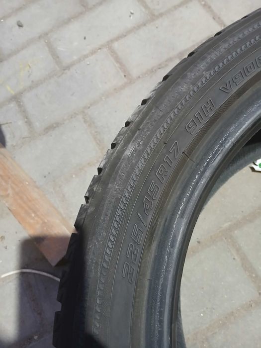 2x używane opony zimowe 225/45 R17 Yokohama 2023rok  Montaż GWARANCJA