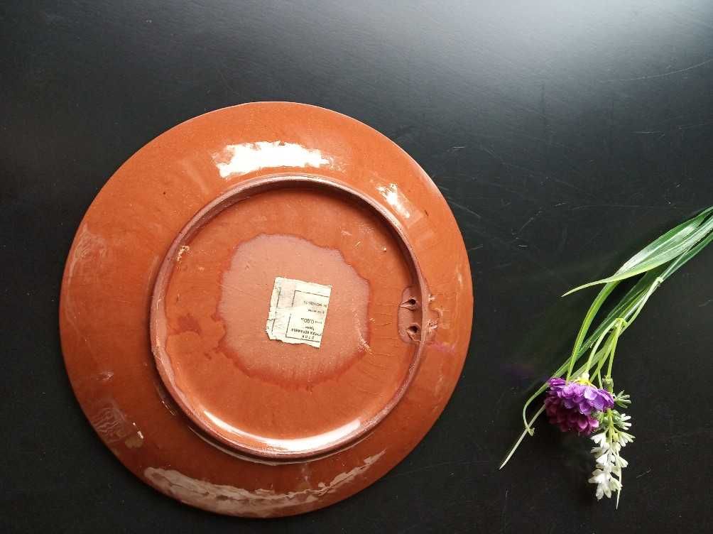 talerzyk dekoracyjny kamionka ceramika PRL
