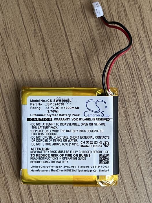 Akumulator typu SP 624038 SM-03 do słuchawek Sony WH-1000xM3