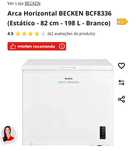 Arca Horizontal BECKEN BCF8336
(Estático - 82 cm - 198 L - Branco)