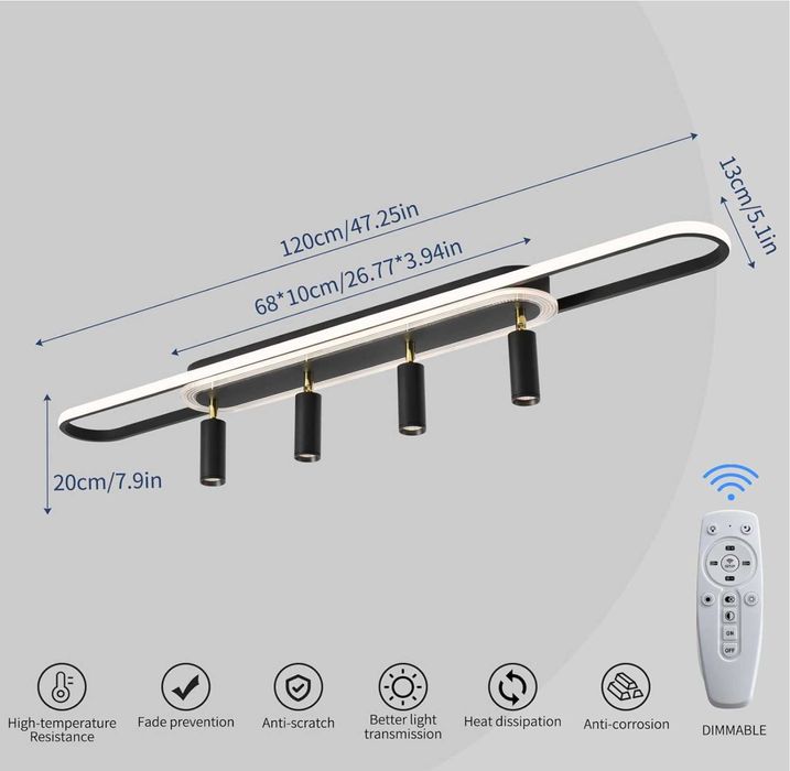 Люстра керована для акцентного освітлення 50Вт ДОСТАВКА БЕЗКОШТОВНА