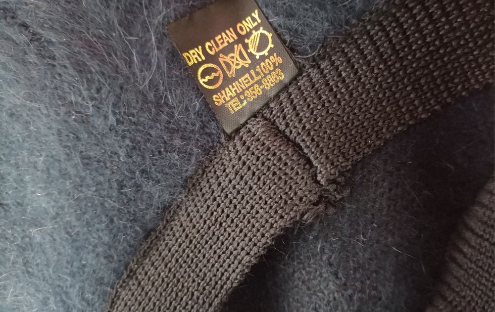 Kapelusz damski shahnell wełna obwód 52 cm granatowy HJ Korea