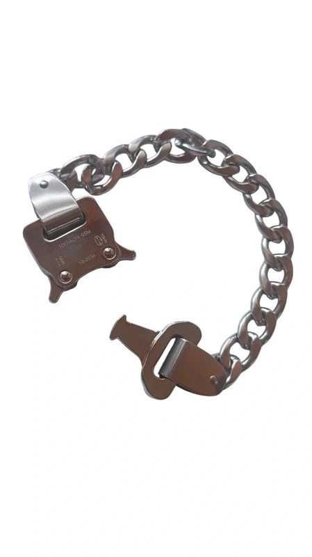 1017 ALYX 9SM bracelet bransoletka srebrna metalowa opium swag y2k