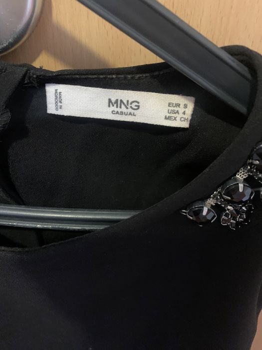 Vestido curto preto, Mango, tamanho S