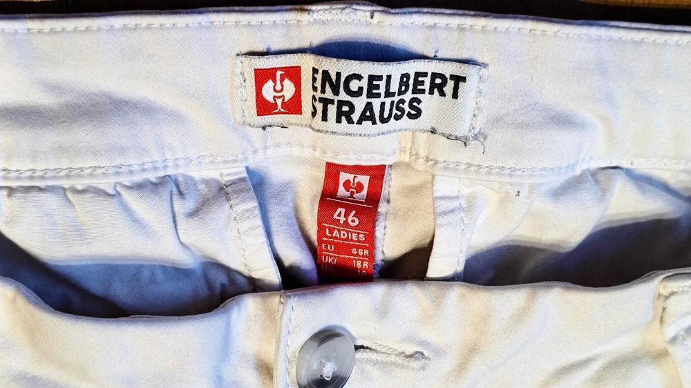 Damskie spodnie robocze ENGELBERT STRAUSS TYP CHINO r.XL stan b.dobry