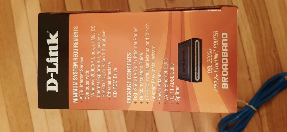 Продам D-link DSL-2500U ADSL2 + Enternet Router