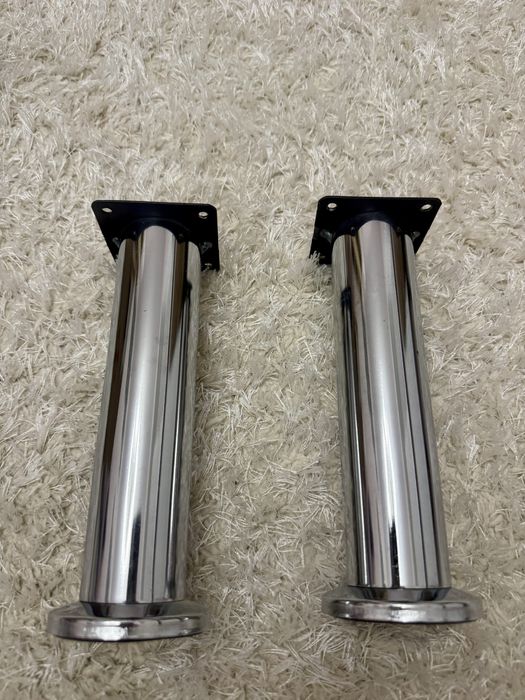 Ніжки для меблів металеві хромові 20 см 2 шт