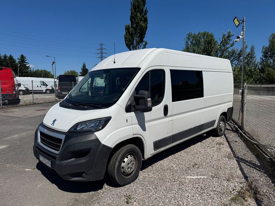 Peugeot Boxer L3H2  Brygadówka 7 os Max L3H2 Salon PL Gwarancja Leasing bez BIK i KRD