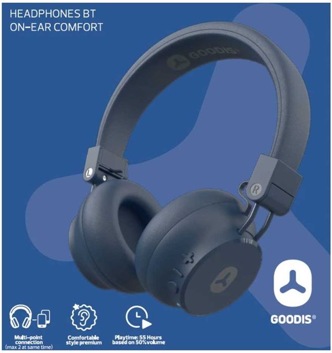 Auscultadores/Headphones Bluetooth GOODIS Comfort-Novo/Fatura/Garantia