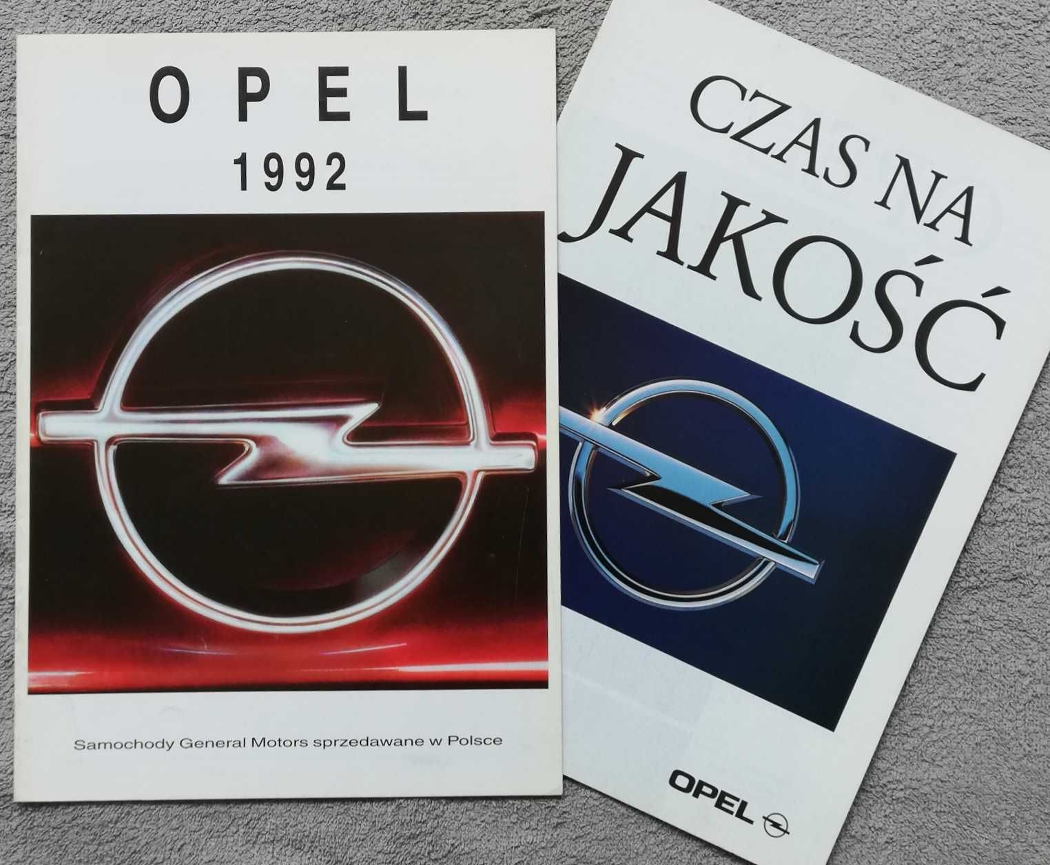 Prospekt Opel modele 1992 j.polski