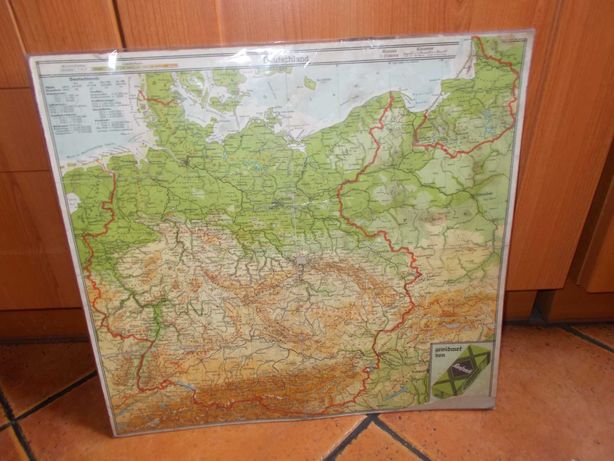 Stara Mapa Niemiec- 1938 r.