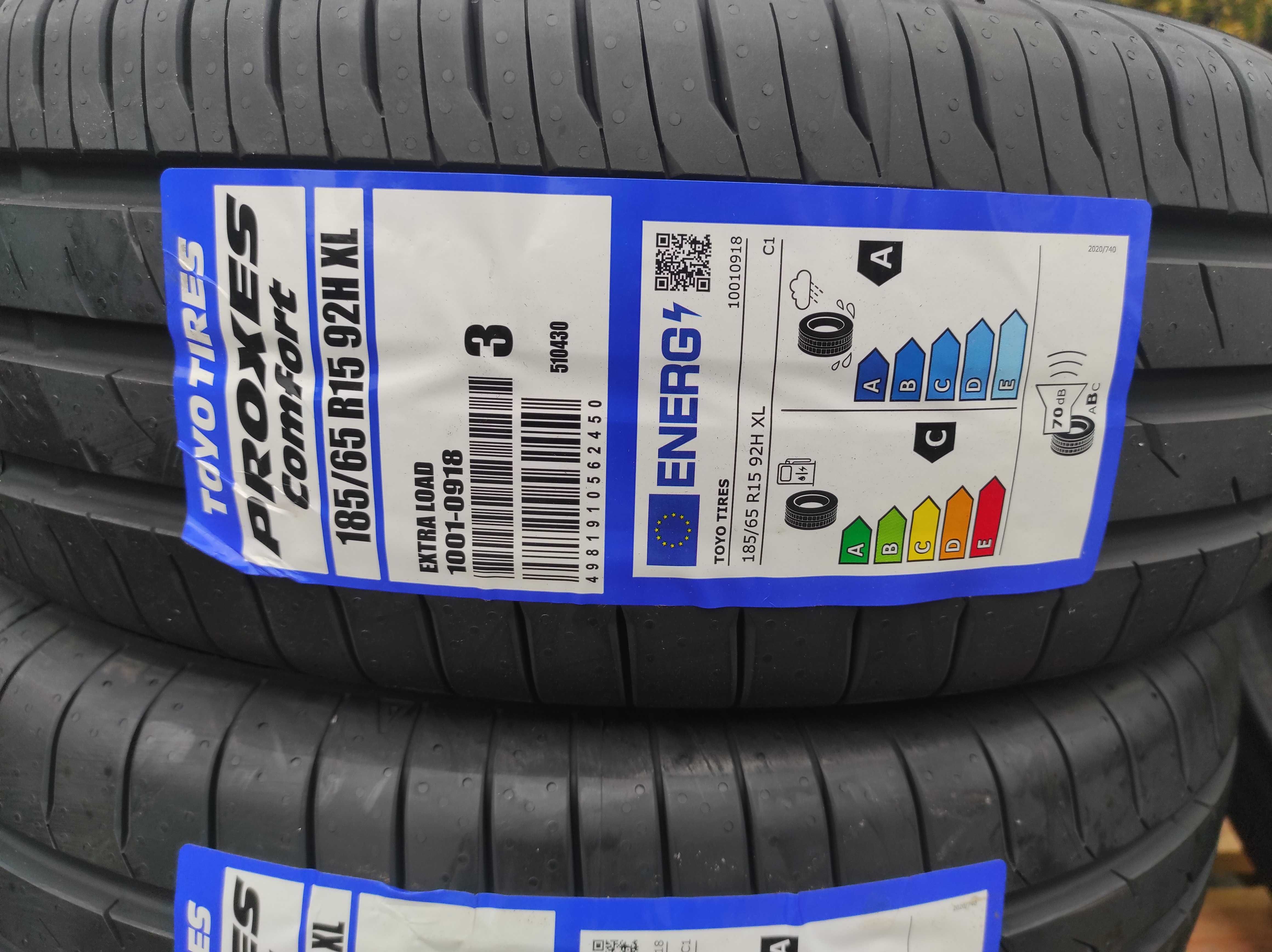 NOWE 4szt letnie 185/65 R15 Toyo Proxes Comfort