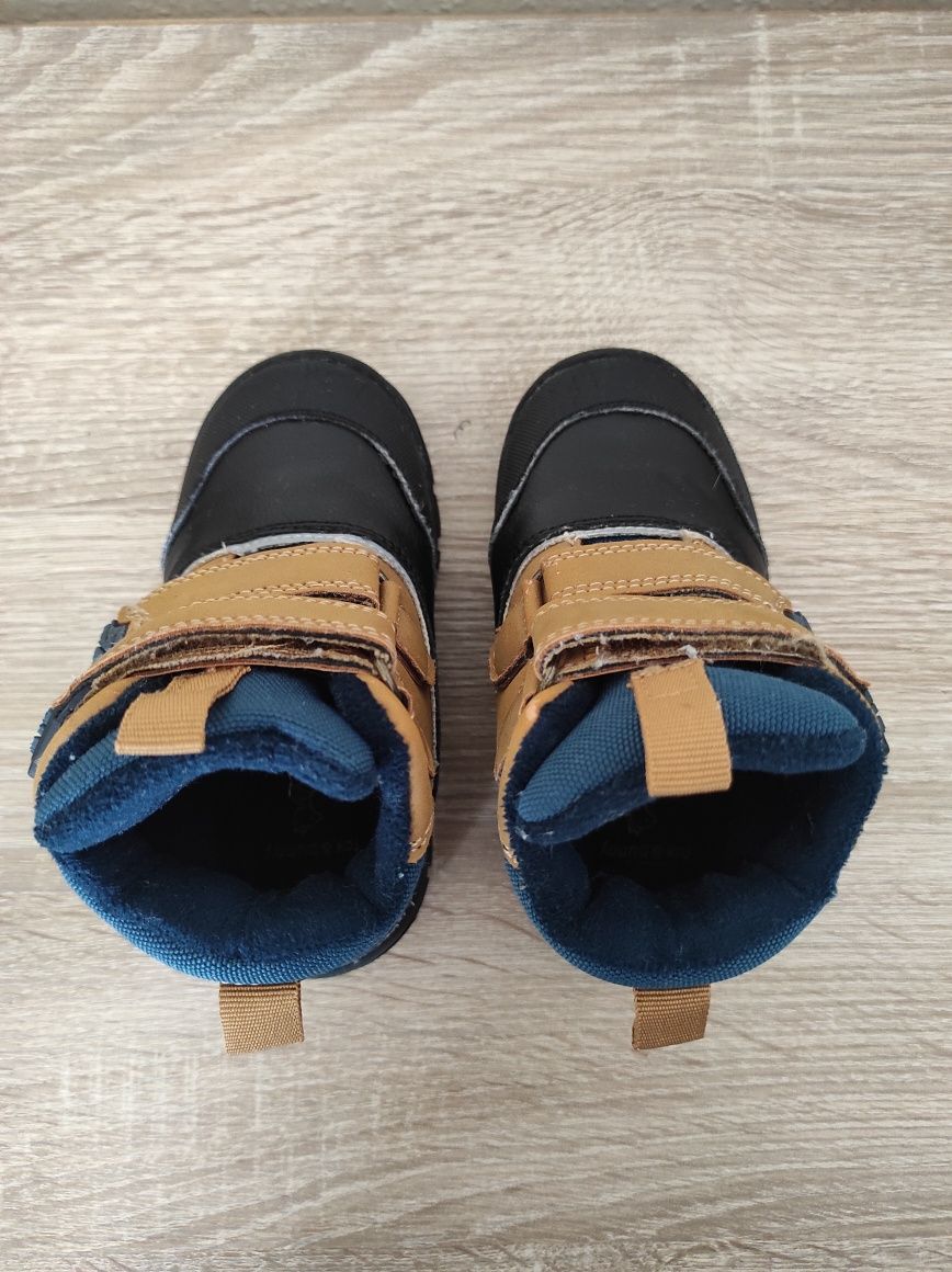 Buty botki kozaki 23 Fox & Bunny, zimowe, na rzepy