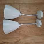 Lampa Kinkiet nad łóżko biała komplet