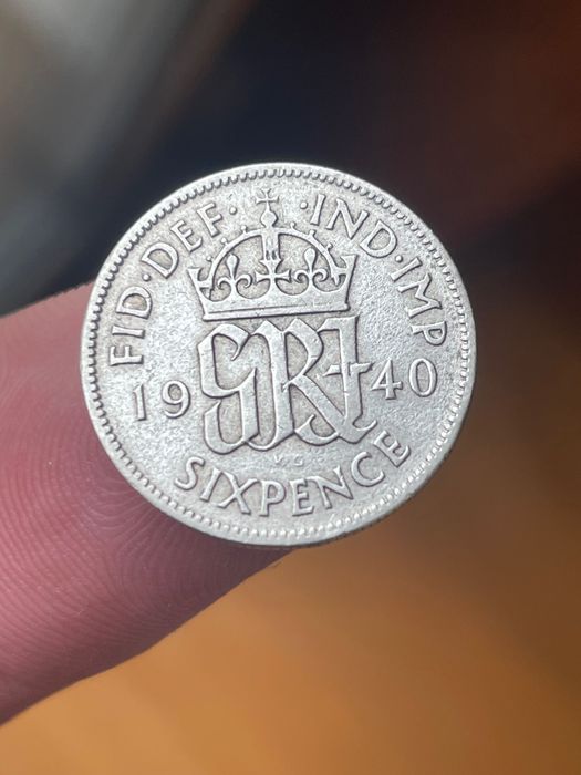 Moeda em prata Inglesa 1940