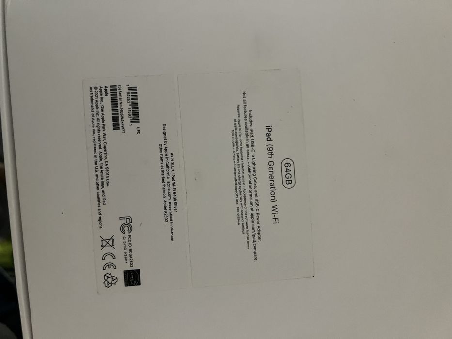 iPad 10.2 64 GB, WI-FI, 2021 року