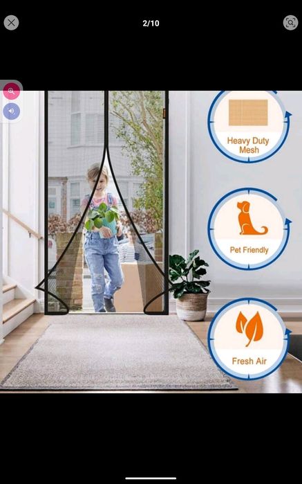 Cortina protetora magnética