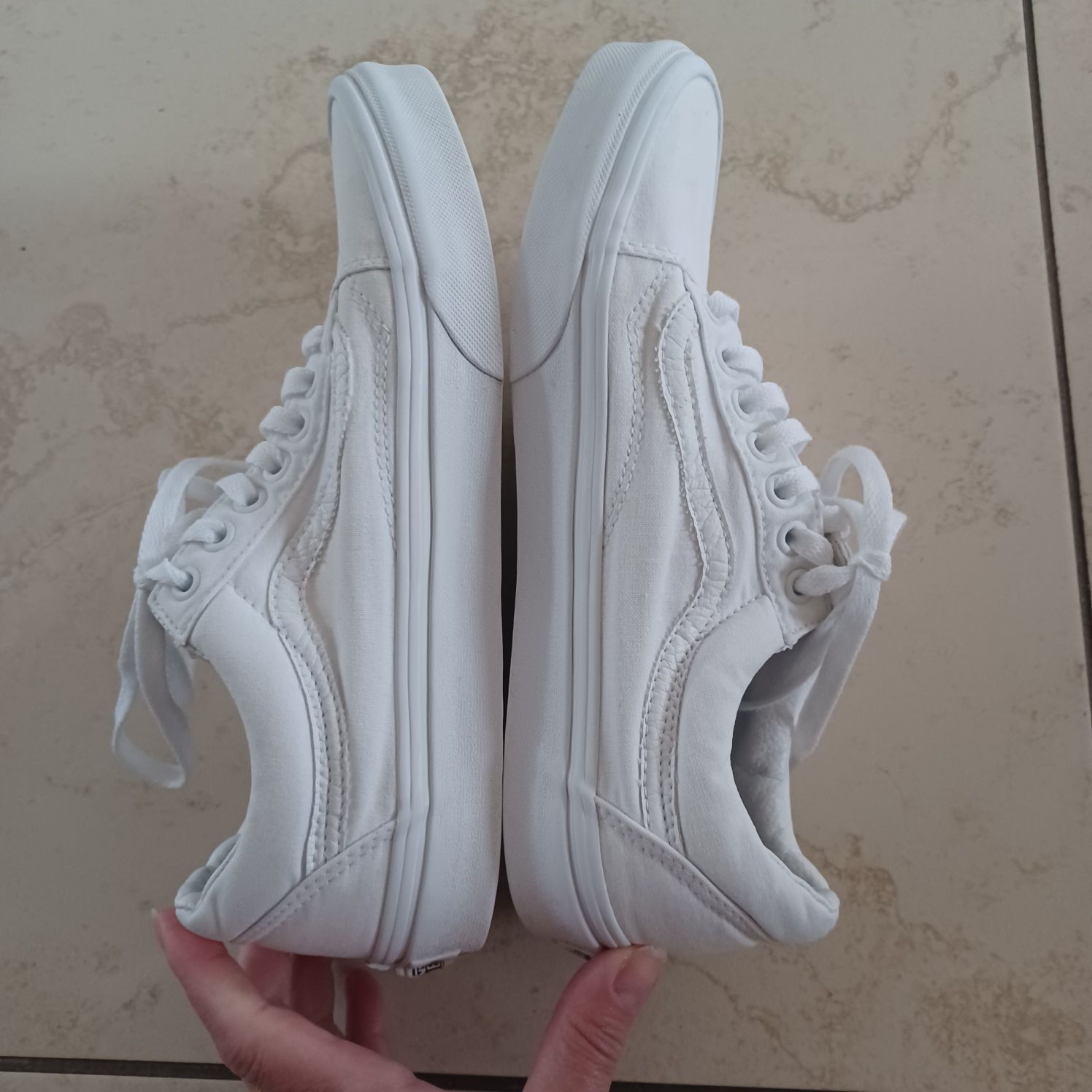 Trampki VANS OLD SKOOL oryginalne białe 40,5/26 cm