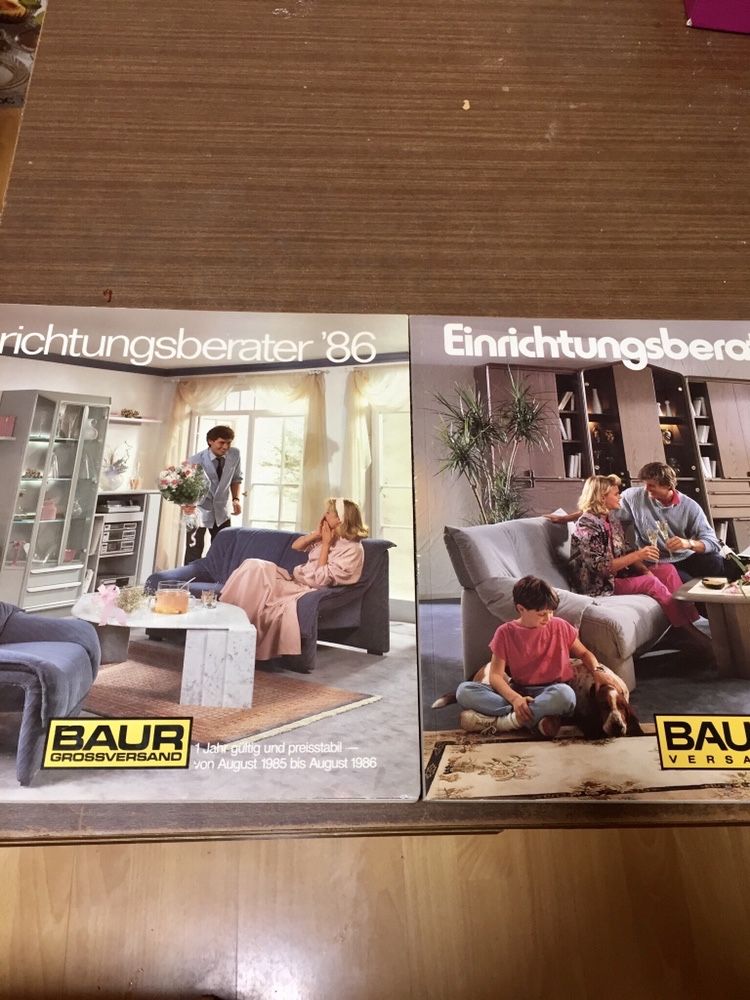 Немецкие каталоги мебели Баур BAUR 1986-1987 г - Германия