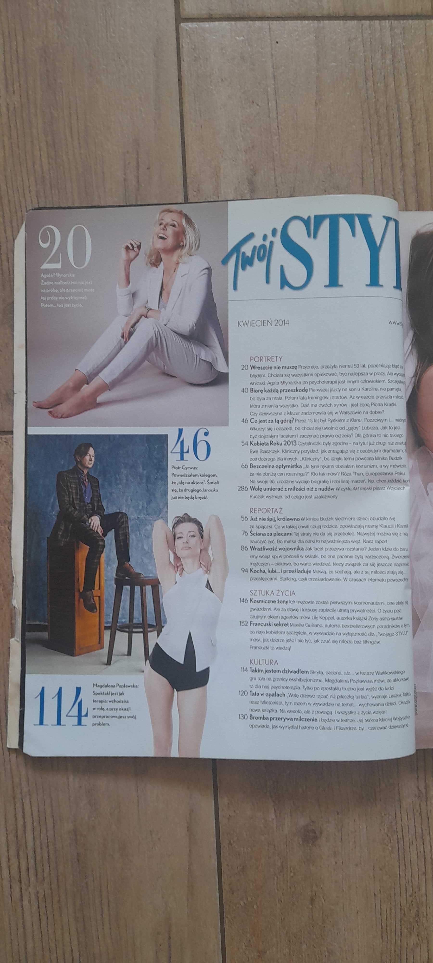 Magazyn "Twój Styl" - nr 4 (285), kwiecień 2014 roku (AGATA MŁYNARSKA)