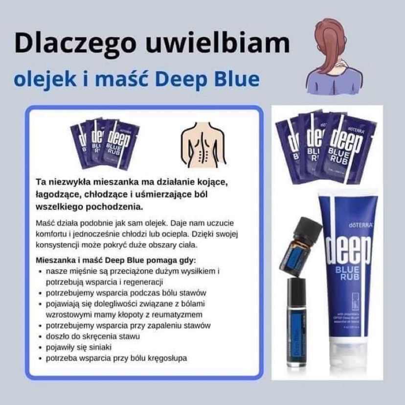 Doterra Deep Blue maść na bóle - krem