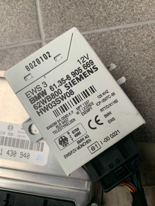 Bmw 316 318 e46 m43 1.9 komputer 1.430.940 zestaw startowy manual