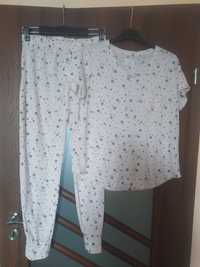 Piżama z krótkim rękawem komplet bluzka spodnie 38 M