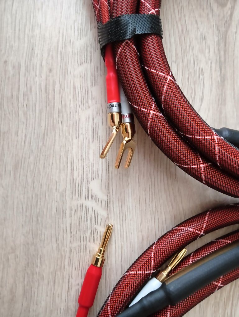 Kable głośnikowe Kruger&Matz 2x3m banan + widelki
