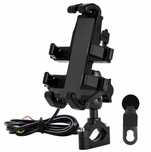 Uchwyt na telefon motocyklowy USB
