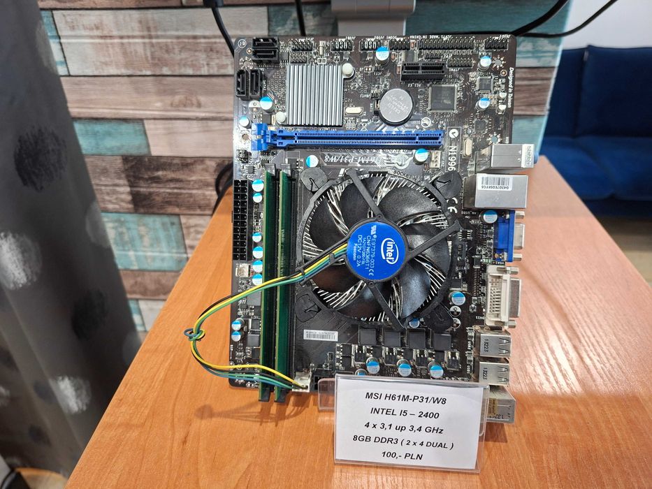 MSI H61M-P31/W8 + Intel I5 + 8GB DDR3